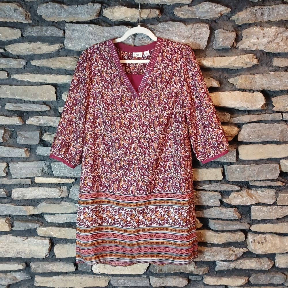 Cato tribal print midi dress sz medium